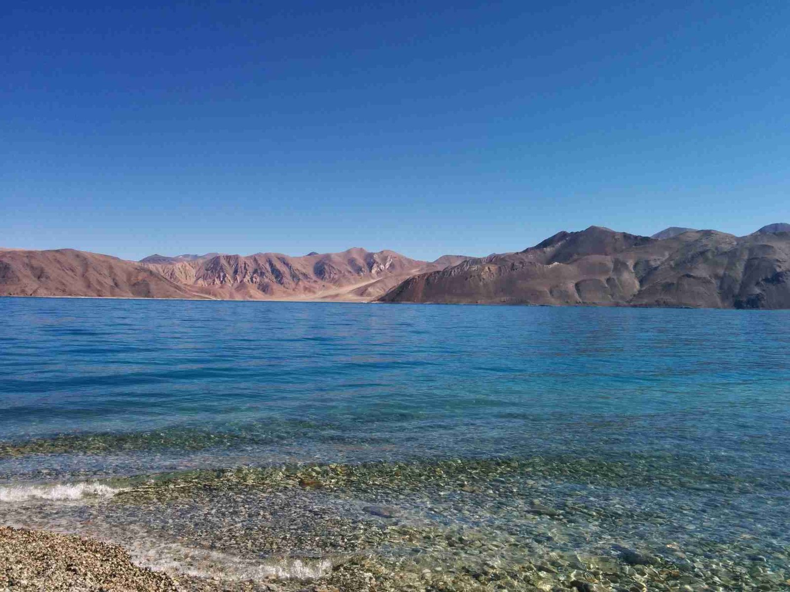 The Beautiful Pangong Lake View from my Nature's Nest Tent