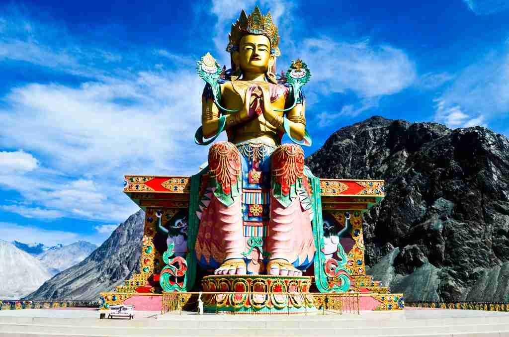 Top things to see in Leh Ladakh: Maitreya Buddha at Diskit Gompa