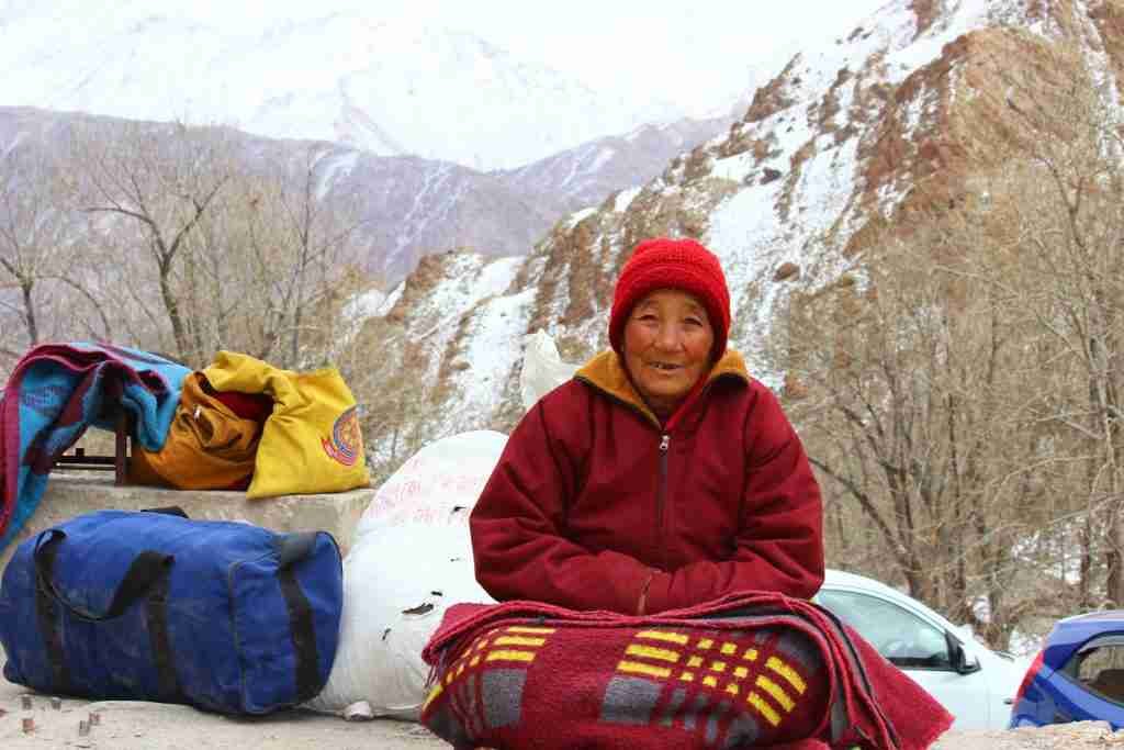 A Bhikkhuni, buddhist nun, at Hemis Monastery. Pic taken in end of Jan