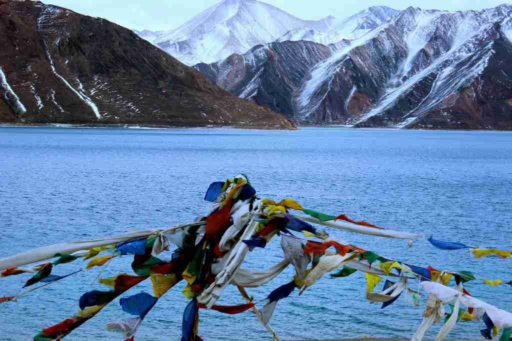 Pangong Tso Lake, Changthang. Picture Taken in end of Jan