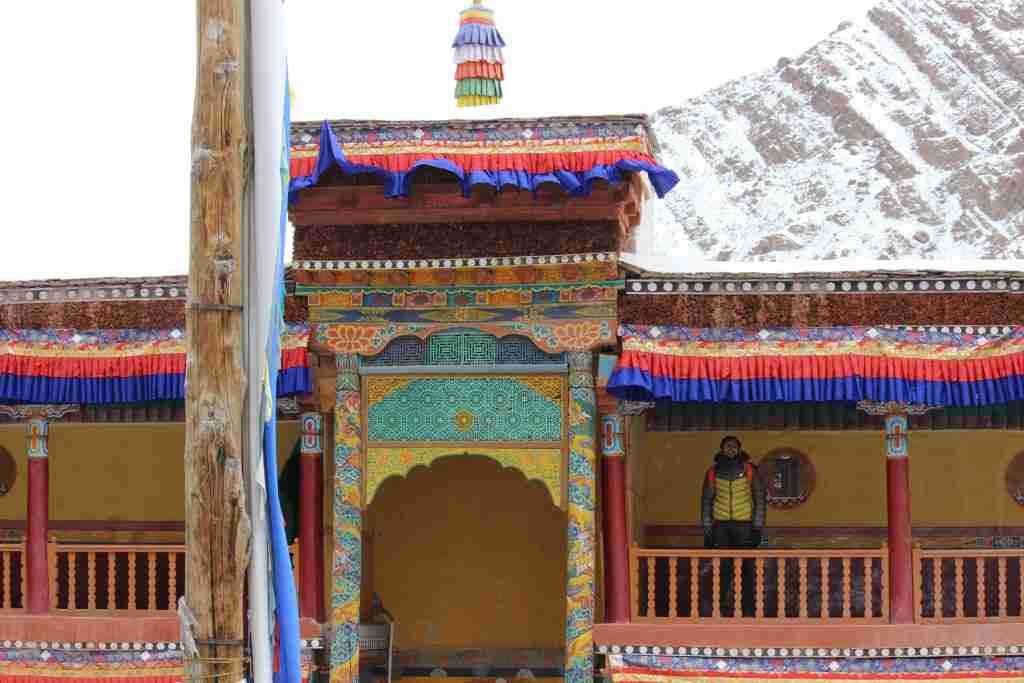 The Courtyard at Hemis Monastery, 45 kms from Leh. Pic taken in end of Jan