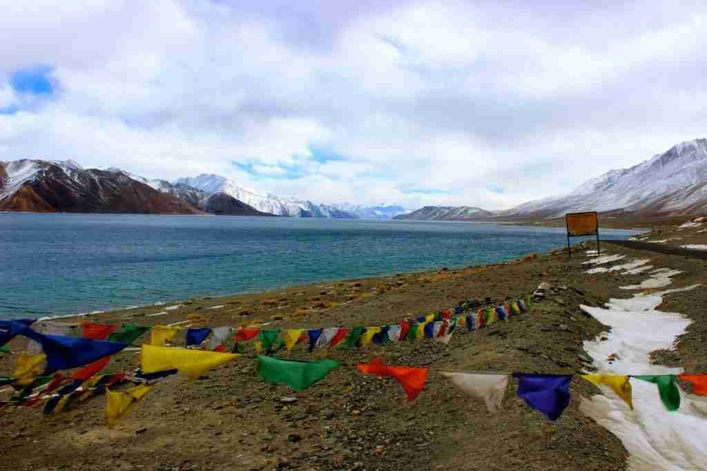 The non-frozen part of Pangong Tso