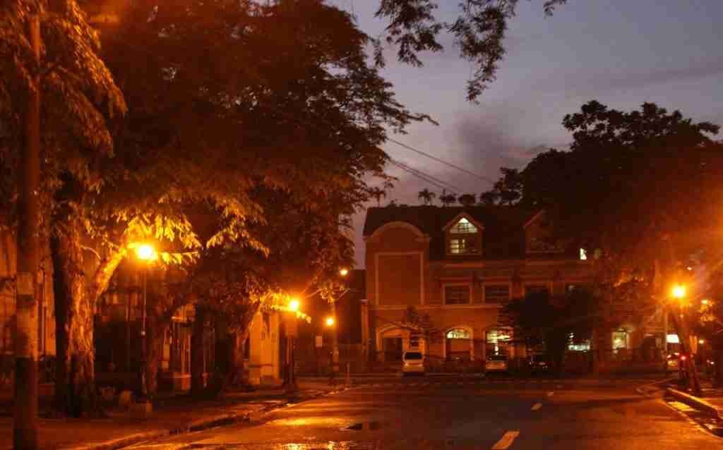 Intramuros street at night