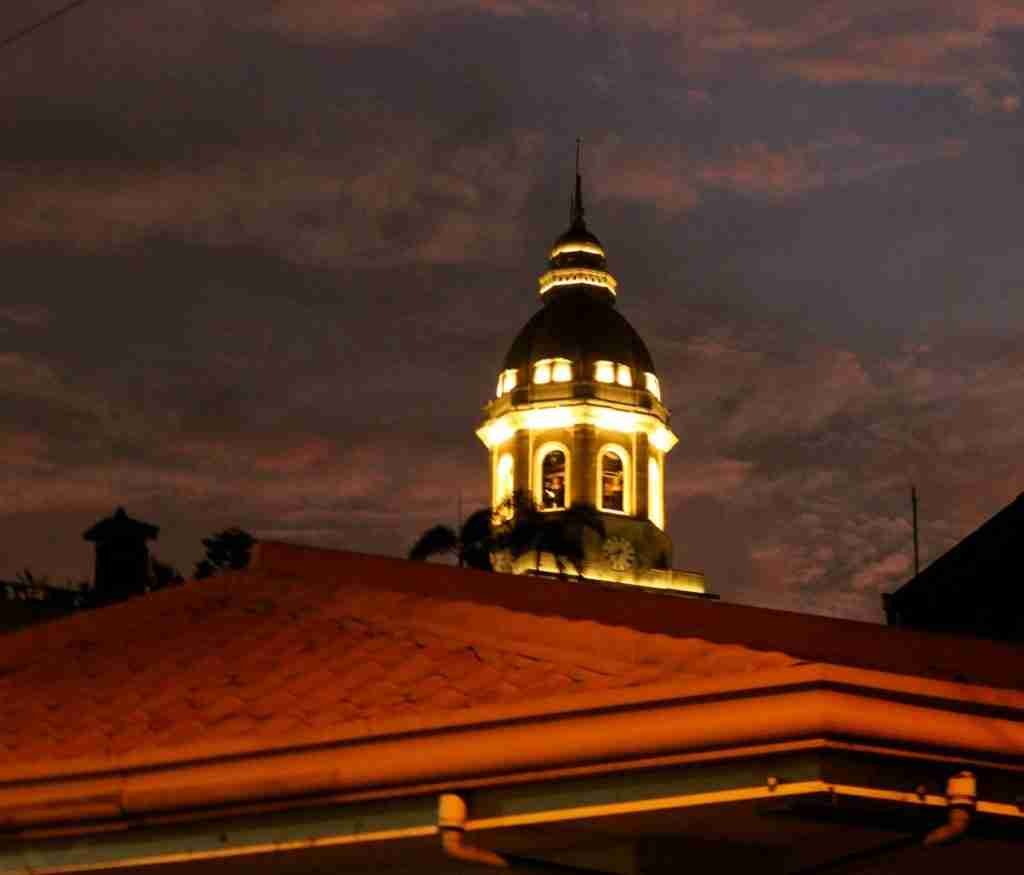 Manila Cathedral Arch seen from Intramuros back alleys