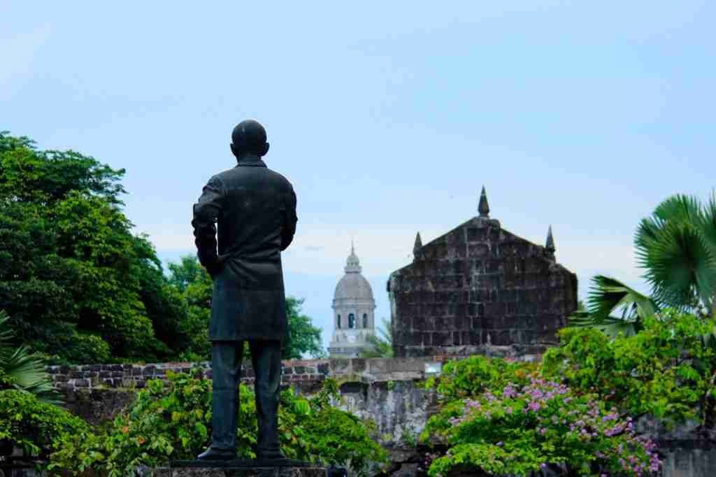 Manila Cathedral seen from Fort Santiago