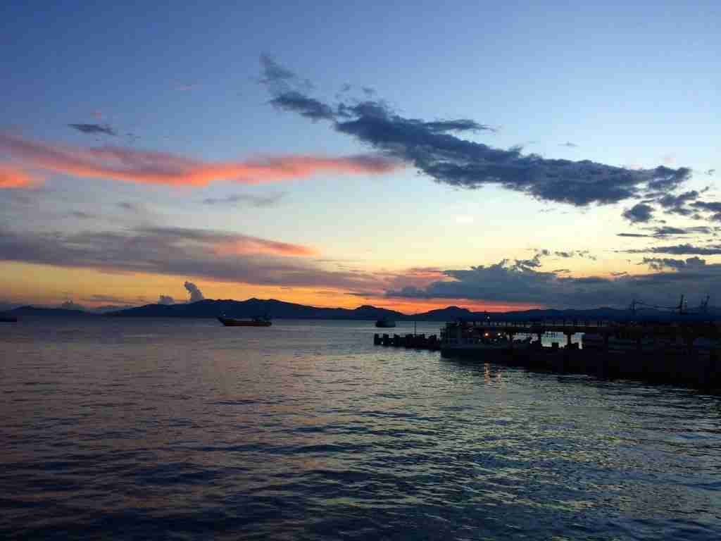 Sunset at Batangas pier, philippines