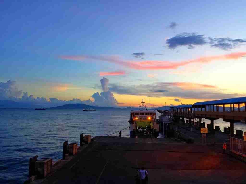 Sunset at Batangas pier, Batangas, Philippines 