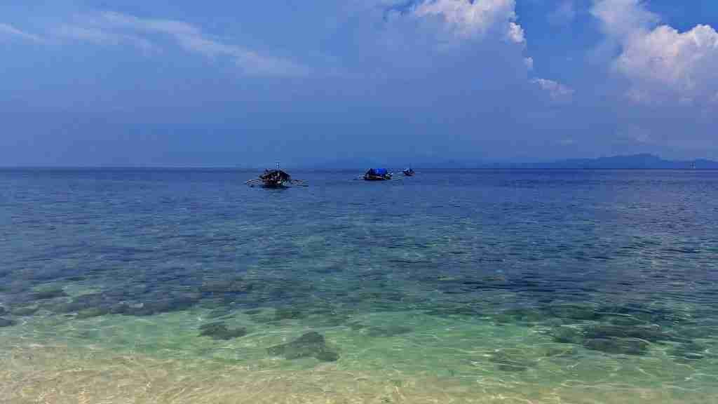 The Azure waters are ideal for swimming