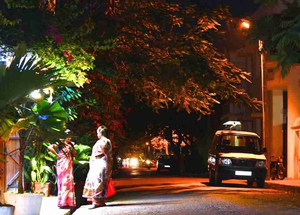 french streets at Night, Pondicherry - Copy