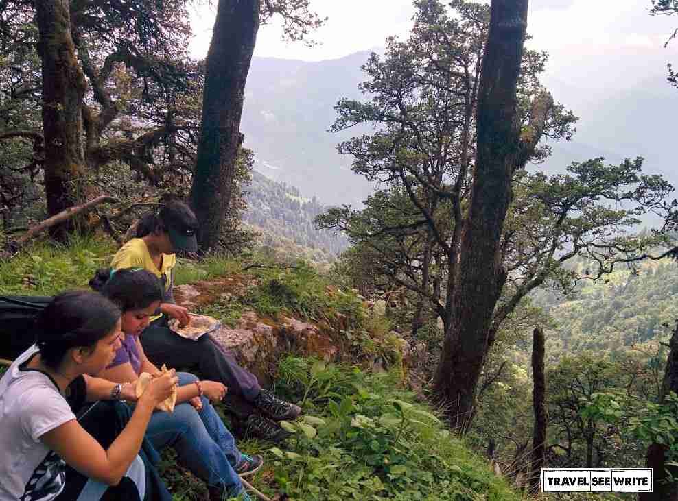 lunch during trek