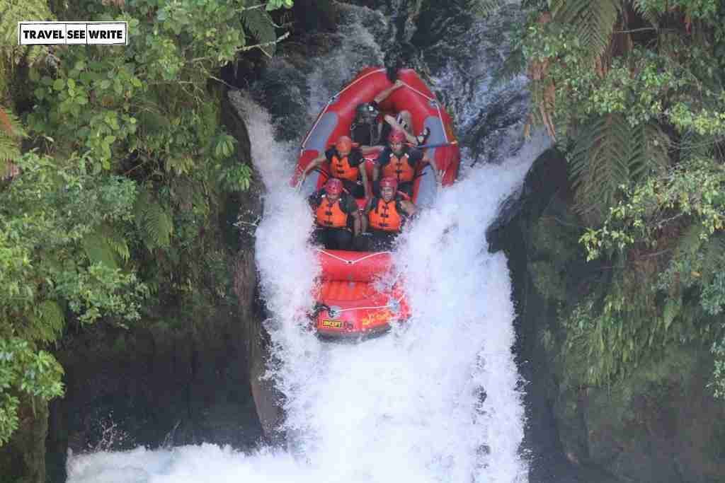 Kaituna River rafting which has world's tallest commercially rafted waterfall