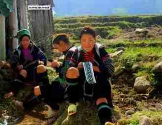 Hmong Tribe Woman working, sapa, vietnam