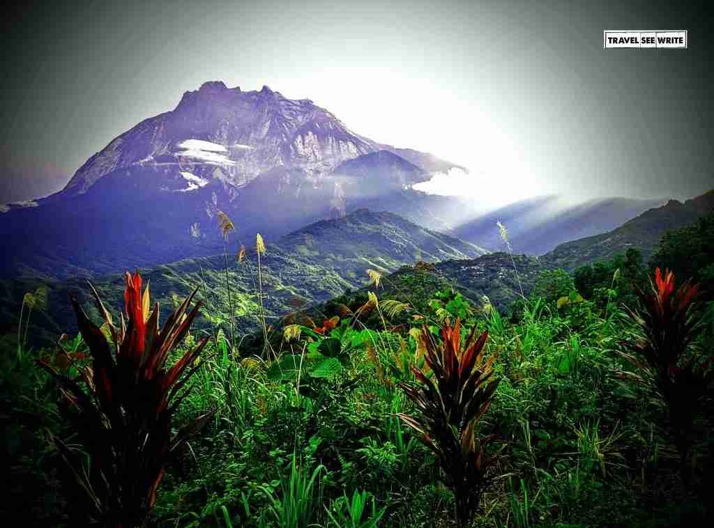 Mount Kinabalu at sunrise, Sabah, Malaysia