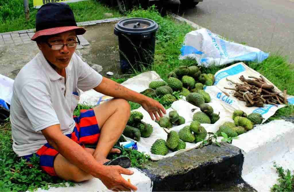 Our insane driver (with his so called cancer curing food) who almost killed us