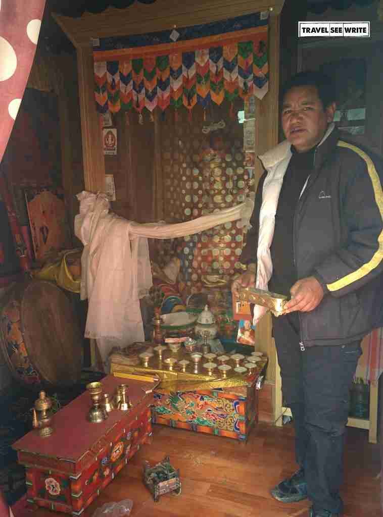 Buddhist Altar room, Chumathang