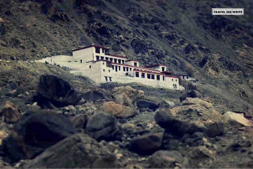 Chumathang Village Monastary