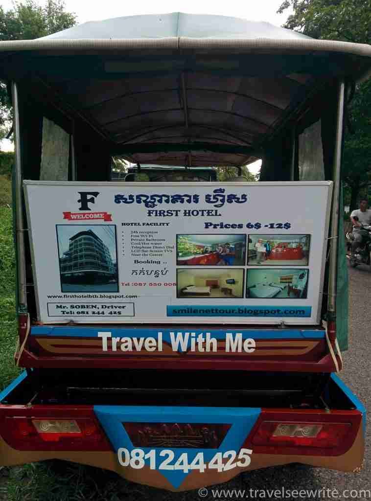 Everyone accepts a dollar in Cambodia, even your tuk-tuk driver