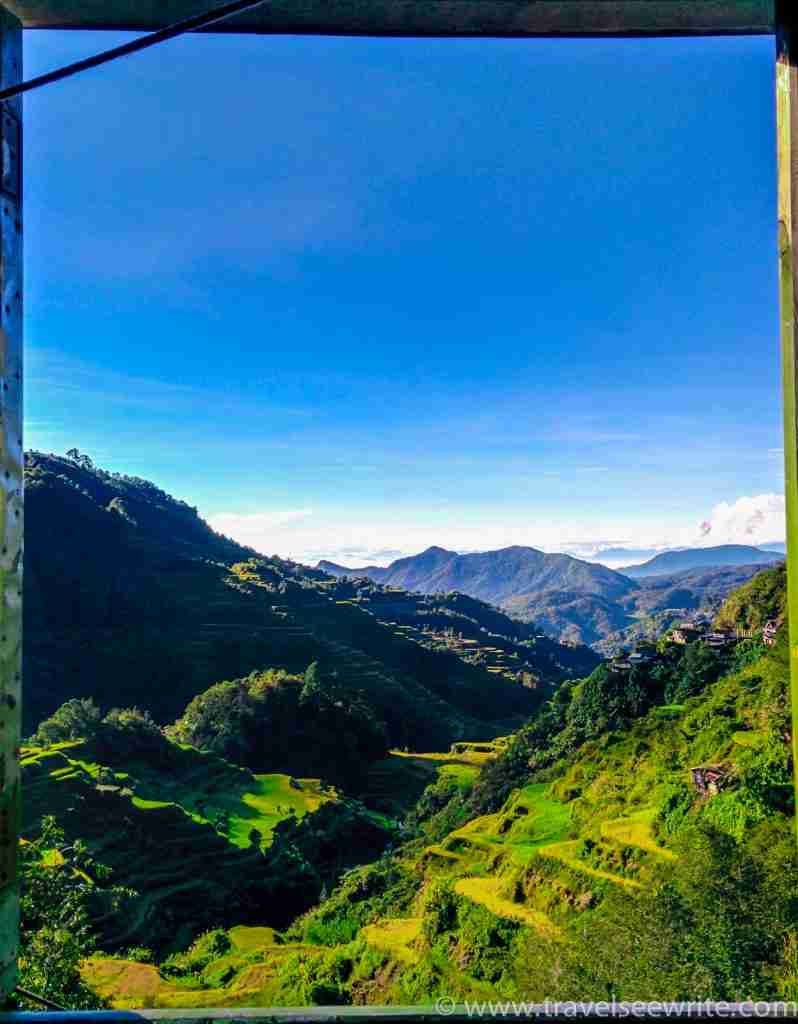 Banaue Rice Terrace view from a local house, Philippines
