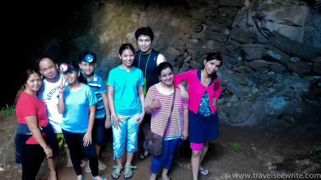 The coffins behind us have been in the Burial Cave for more than 400 years