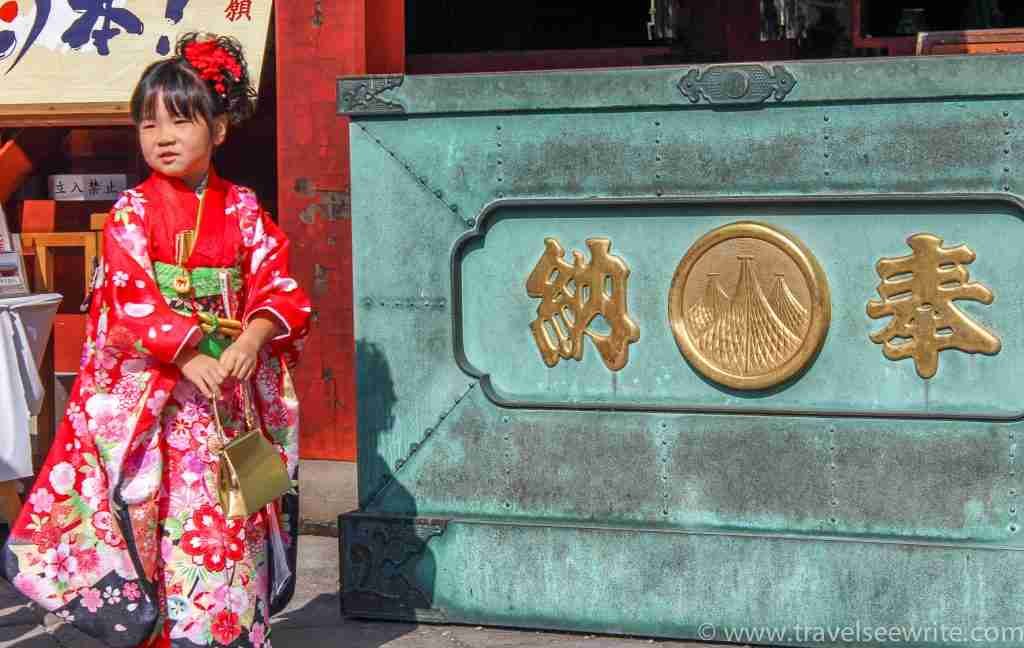 Fun things to do in Asakusa, Tokyo: meet the artists at Rakugo theater: watch the kids come for their 7-5-3-ceremony at Asakusa Shrine