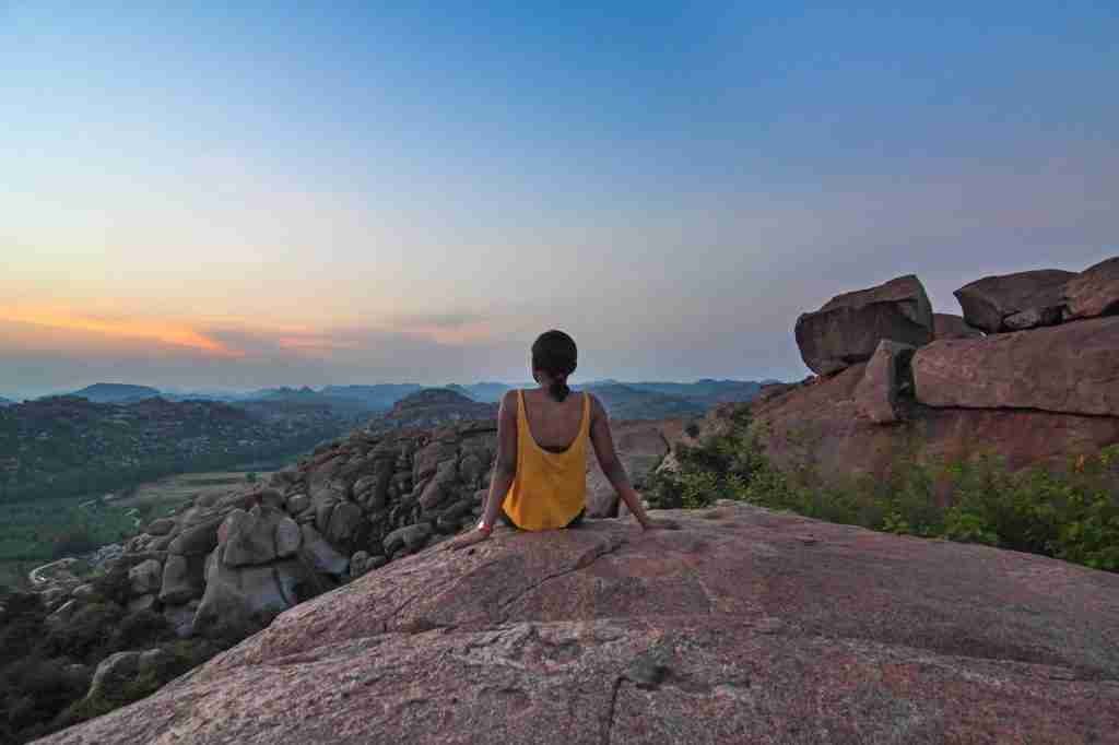 Sunset at Hampi shot by Neelima