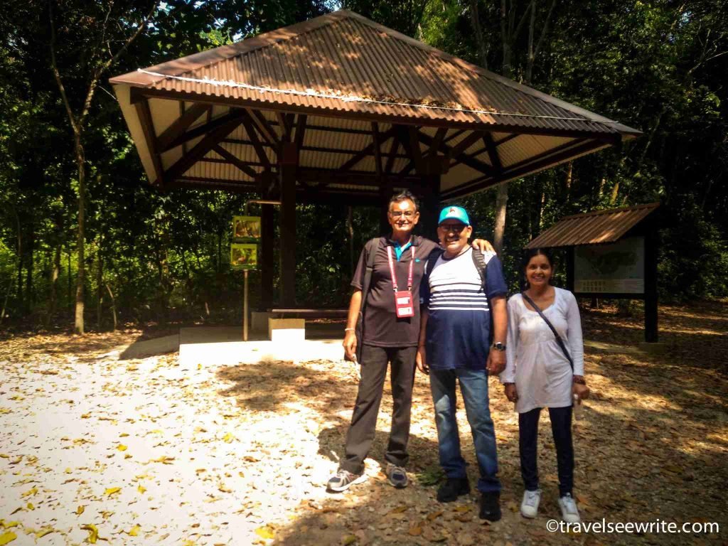My parents with our guide, Rai, at Pulau Ubin, Singapore
