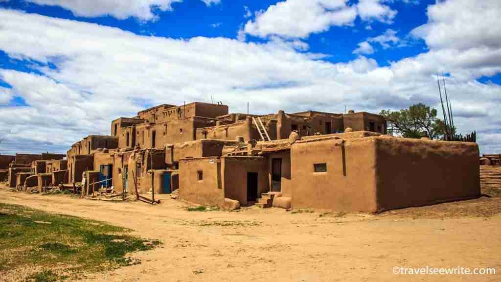 Taos Pueblo, the oldest Native American houses of the USA