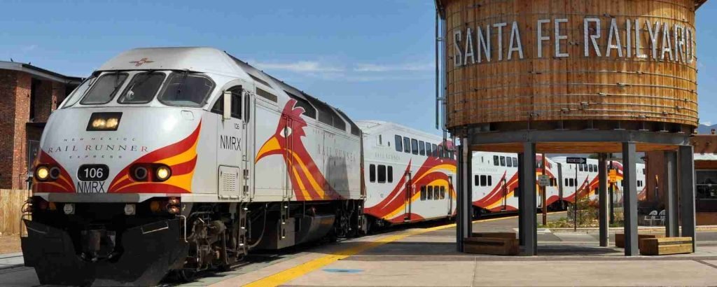 Railyard and Railrunner, Santa Fe, New Mexico