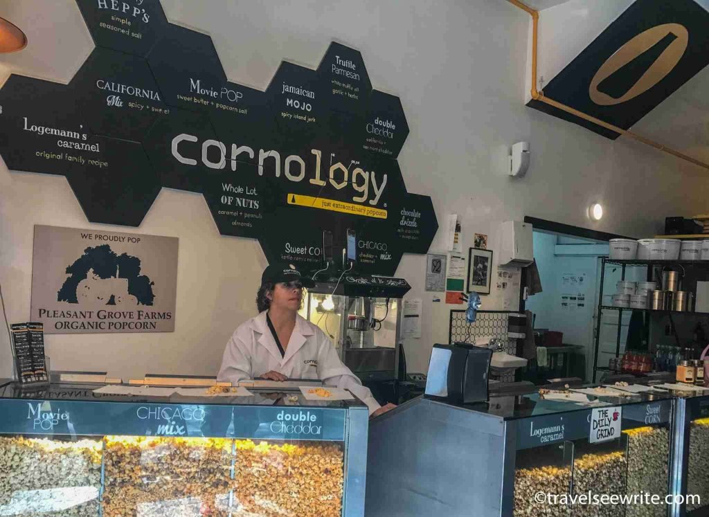 Must try: 100% organic gourmet popcorns at Cornology, North Beach, San Francisco