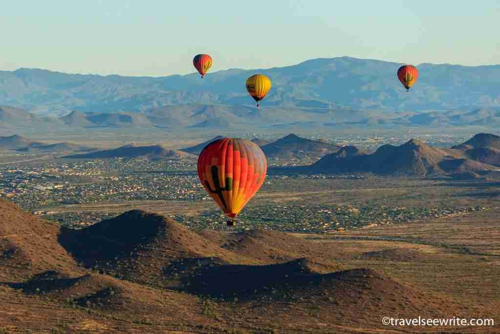 Balloon ride over the Sonoran Desert, Scottsdale