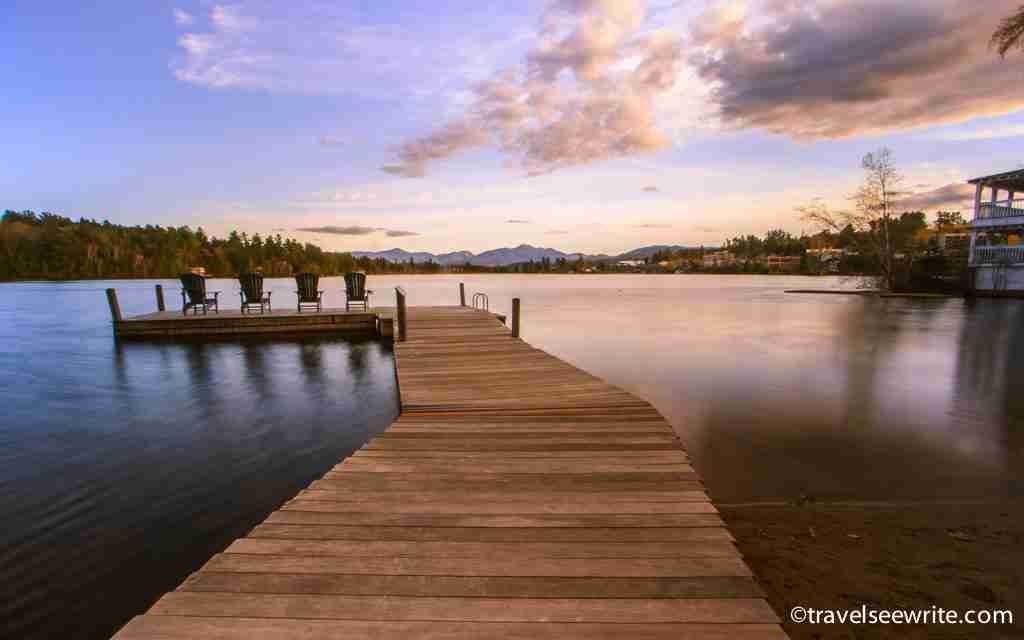 Mirror Lake at Golden hour, Lake Placid, Adirondacks