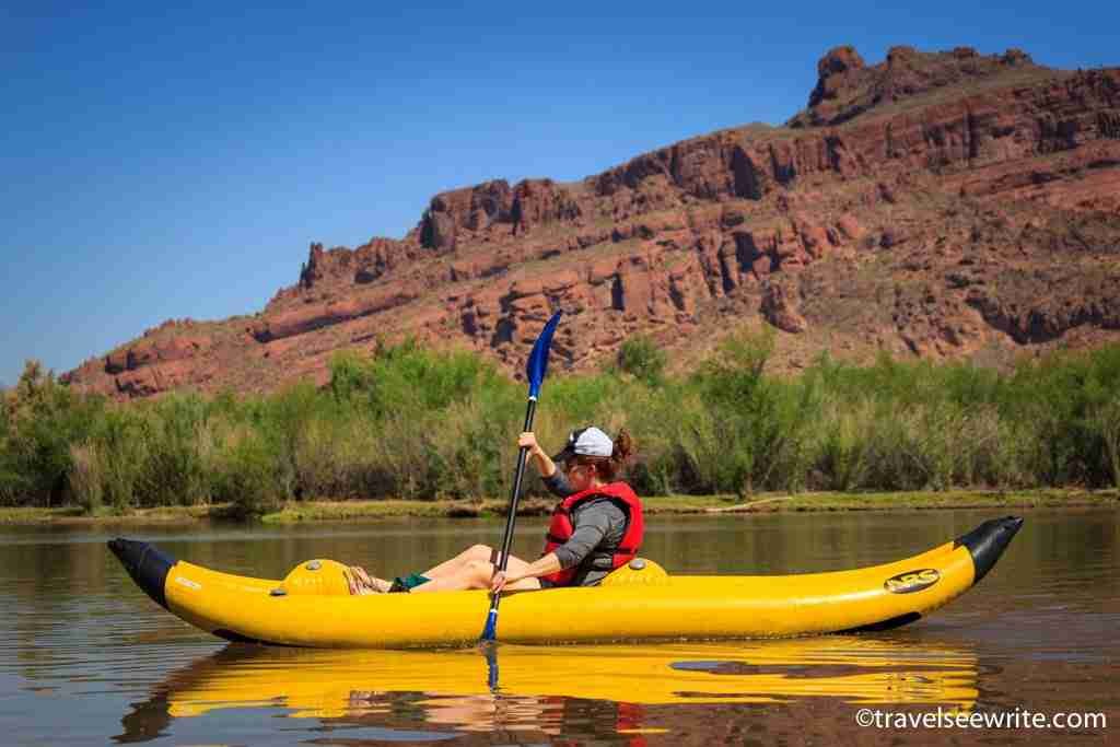 Kayaking on the Salt River, Scottsdale