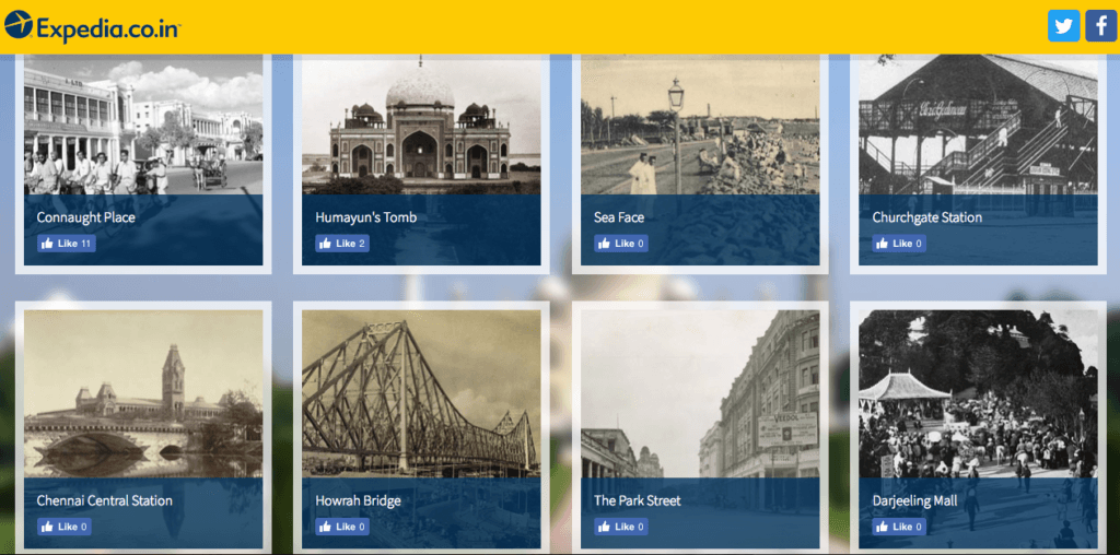 Landmarks of India: then and now