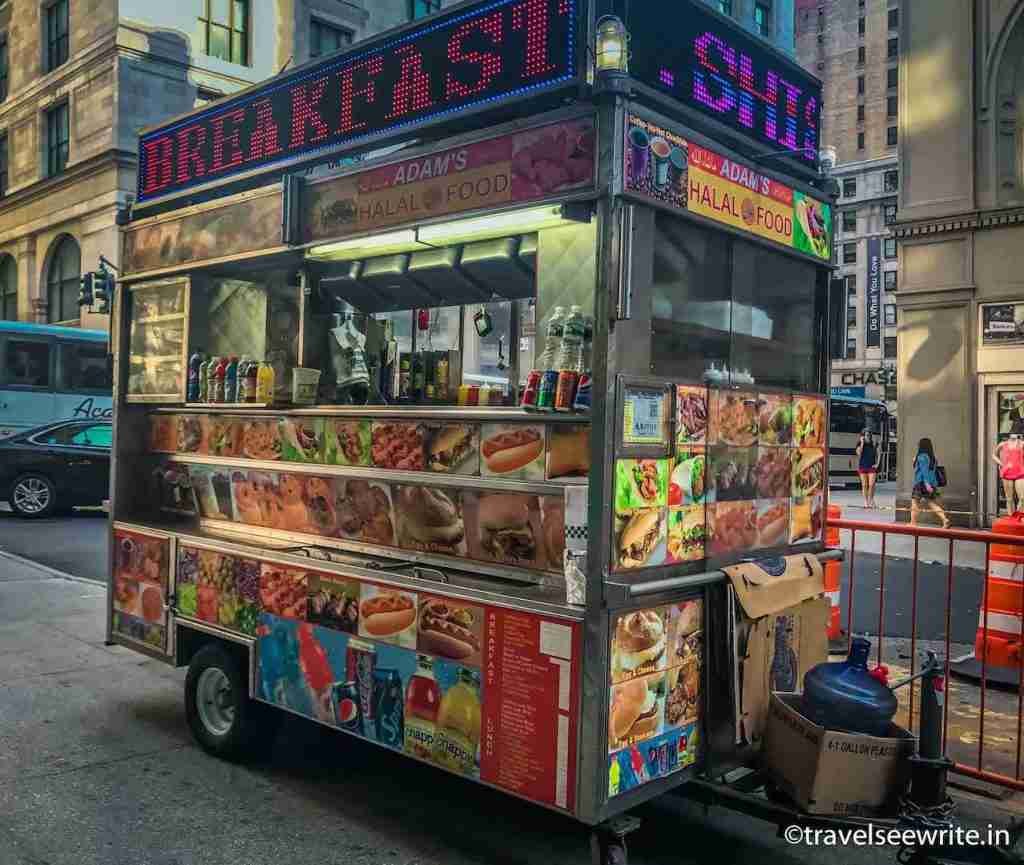Food Stall at 5th Avenue, Manhattan, NYC