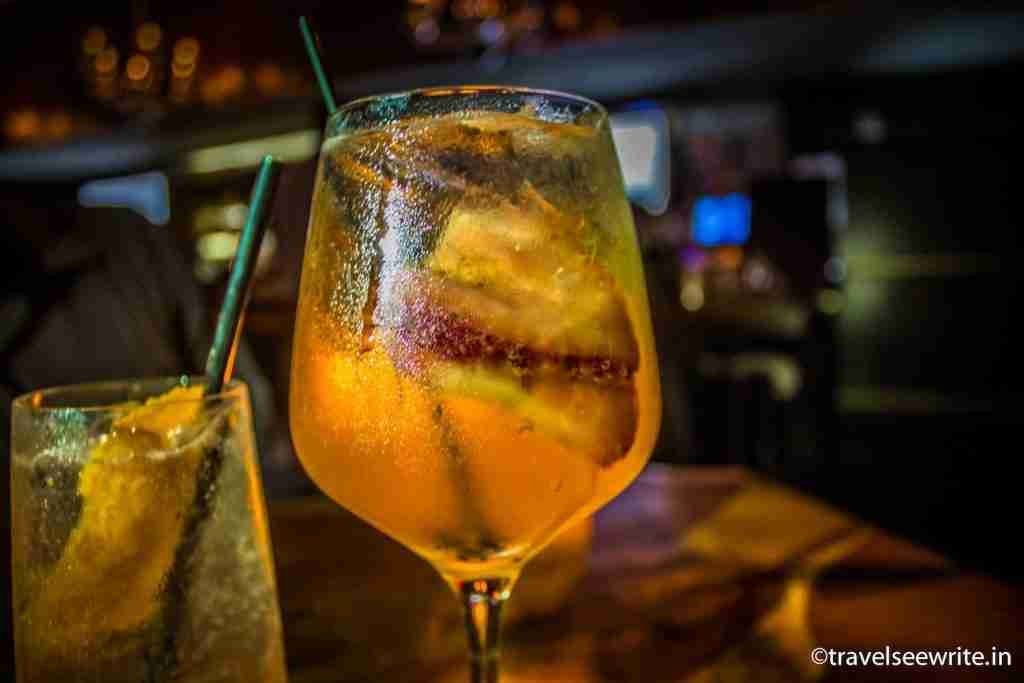 Sprite Amore - the signature cocktail at Nios restaurant, NYC
