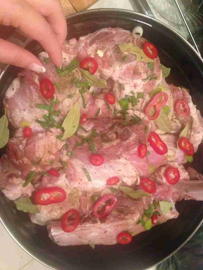 Traditional Easter dish of Lamb