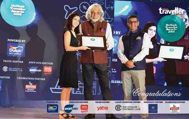 Won the Best Blogger Award, 2018 by Outlook Traveller