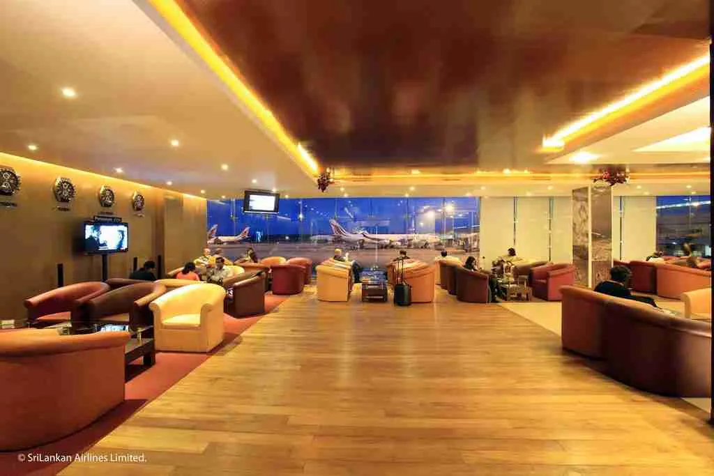Srilankan Airlines Flight Review - Business class lounge at the airport