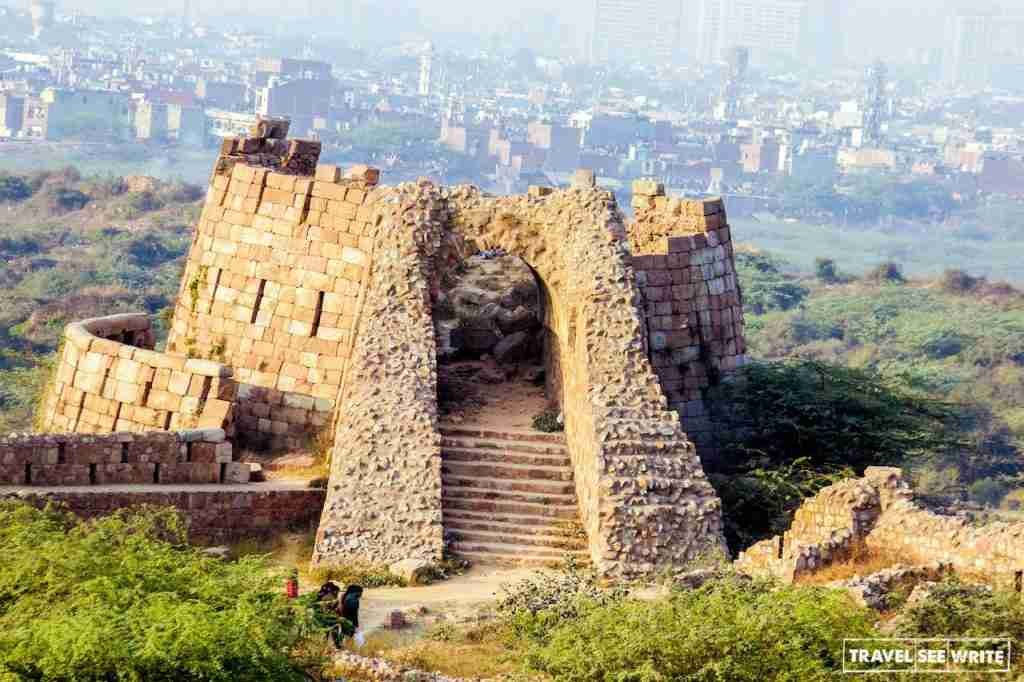 Tughlaqabad Fort ruins, Delhi, India