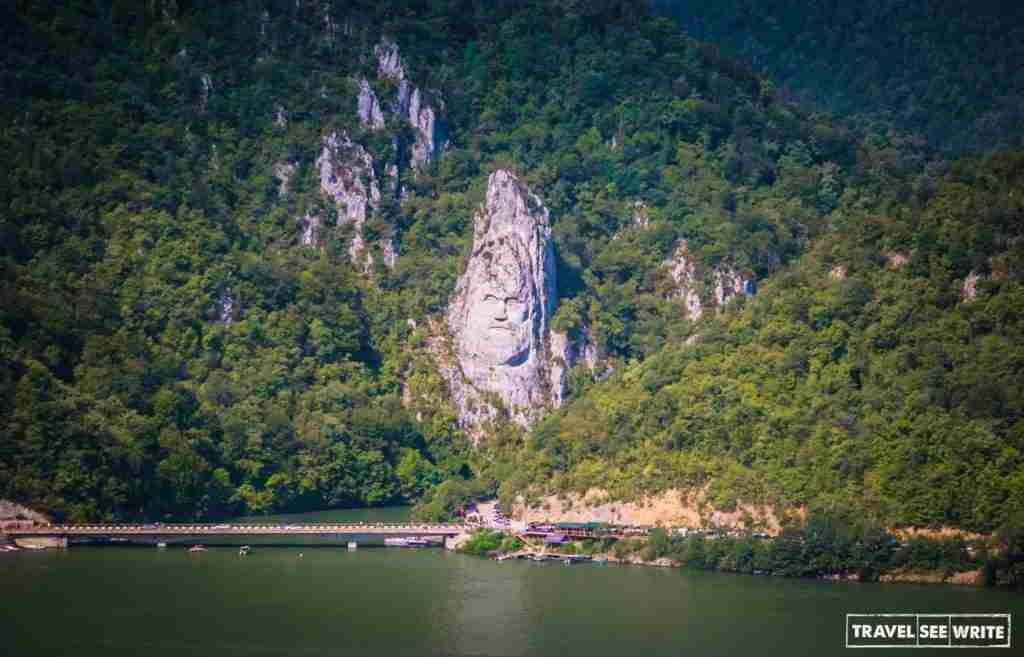 Danube River Cruise- Decebalus rock carving, National Park Djerdap, East Serbia