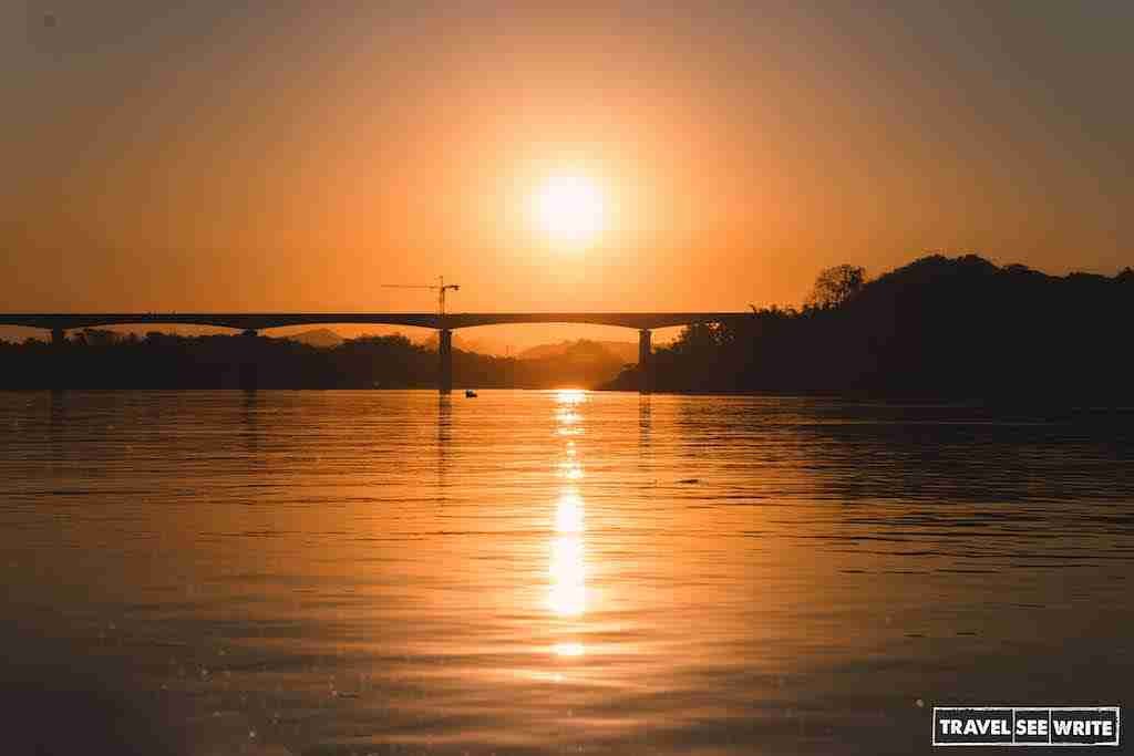 Sunset at Mekong River, Laos