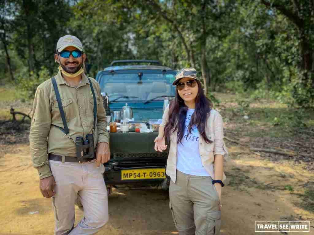 With my Wildopedia naturalist - Mohan Chandra Joshi at Bandhavgarh National Parks