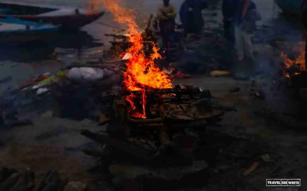 Manikarnika and Harishchandra Ghats are used as cremation Ghats
