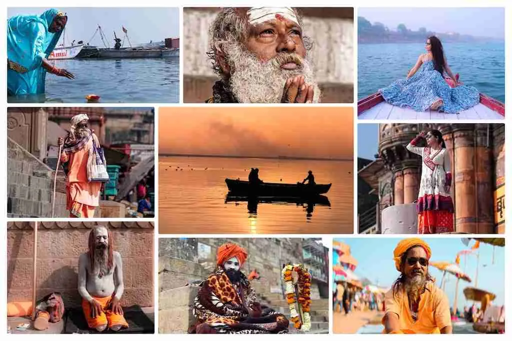 Daily activities on the Ghats of Varanasi