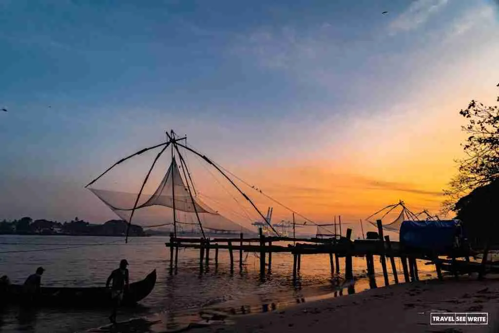 Centuries-old Chinese fishing nets of Kochi