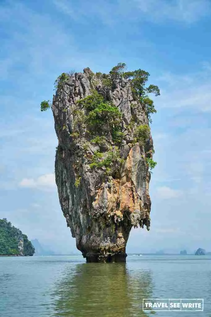 Phang Nga Bay is extremely touristy but definitely one of the top things to do in Phuket, Thailand