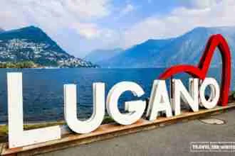 'I Love Lugano' sign in Lugano