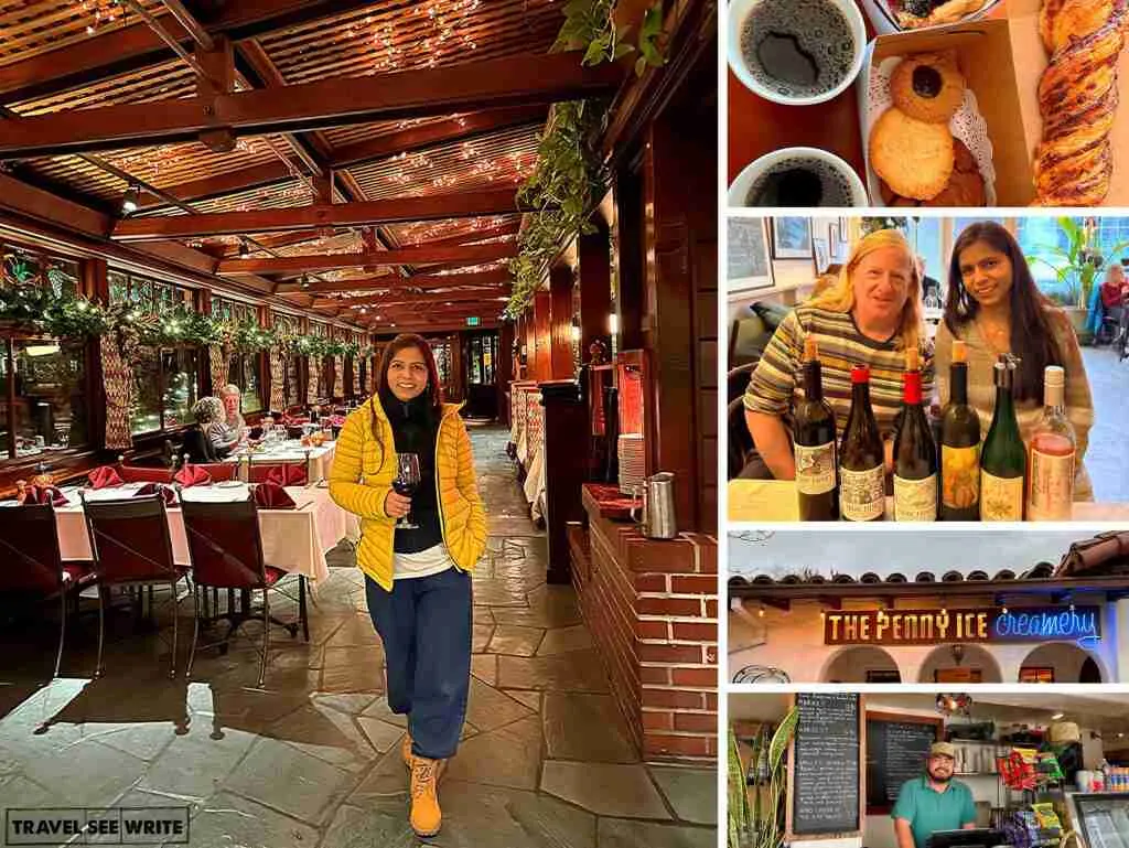 The must-visit restaurants and food places in Santa Cruz are (LRTB) Shadowbrook Restaurant, Gayle's Bakery + Rosticceria, Birichino Tasting Room, Penny Ice Creamery & Picnic Basket