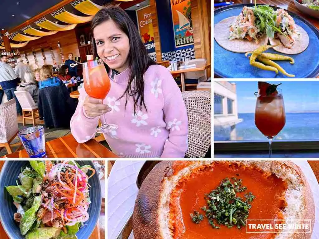 Despite being a vegetarian, I loved my lunch at Schooners, Monterey, California