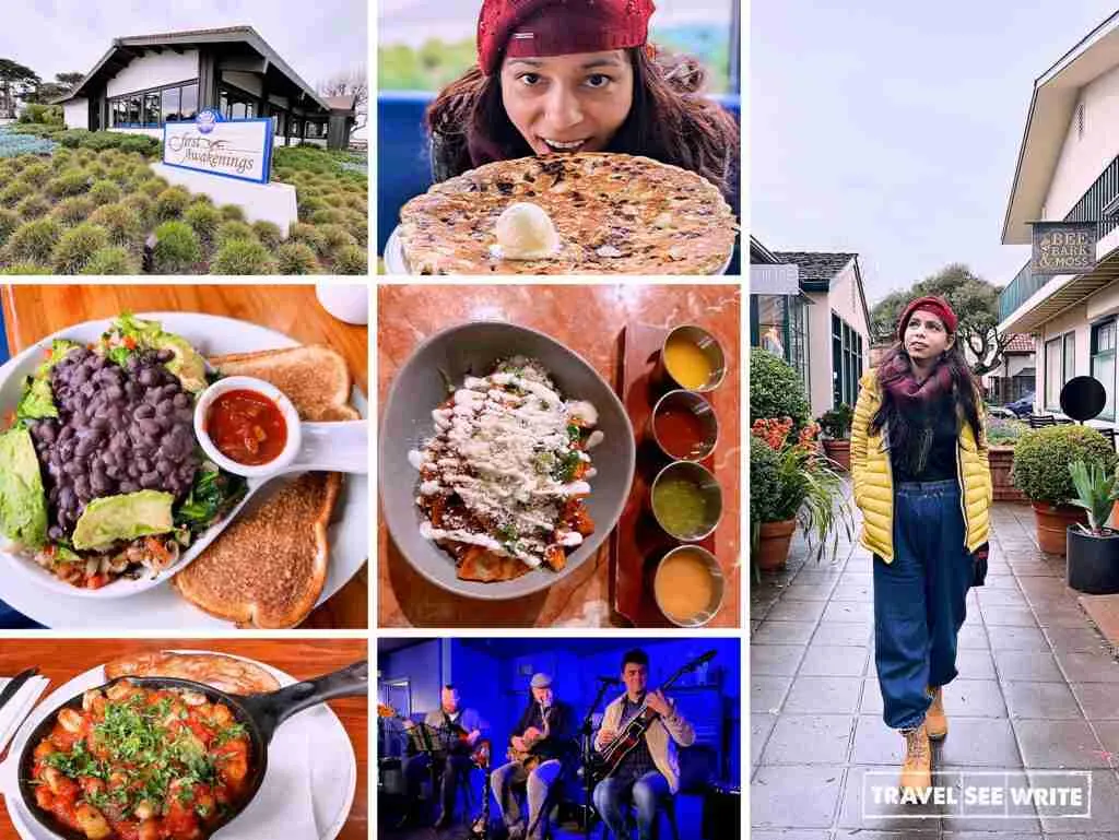 Some of the best resaturants and bars to visit in Monterey are First Awakenings, Alejandro, Stationary, Pearl Hour, Alta Bakery and Cafe  